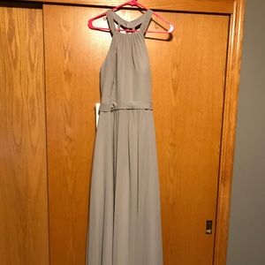 Silver Bridesmaid Dress- Azazie Misha